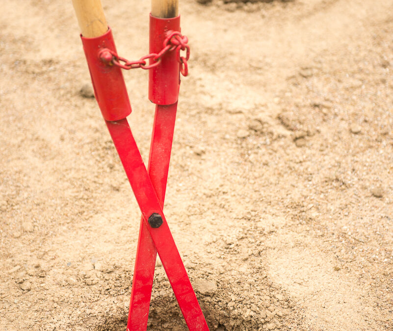 Fundamentgrabung Gartenhütte