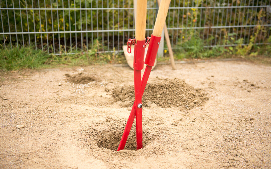 Fundamentgrabung Gartenhütte